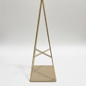 Gold Geometric Metal Sculpture center piece